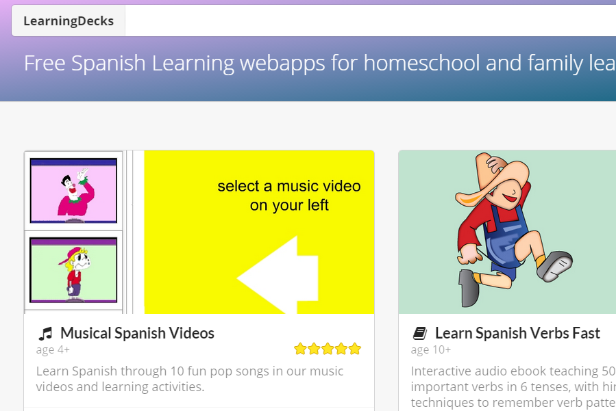  Free Spanish Apps Learning Decks